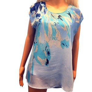 Sky Blue Blouse  by Cleo with Inner Shirt Medium